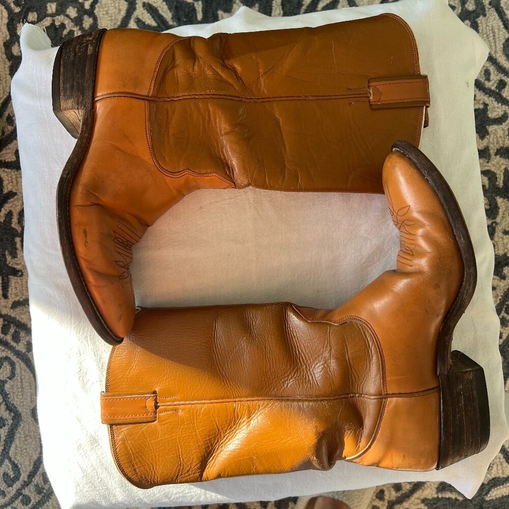 Men's Nacona Vintage brown Cowboy Boot Size 9 1/'2 D